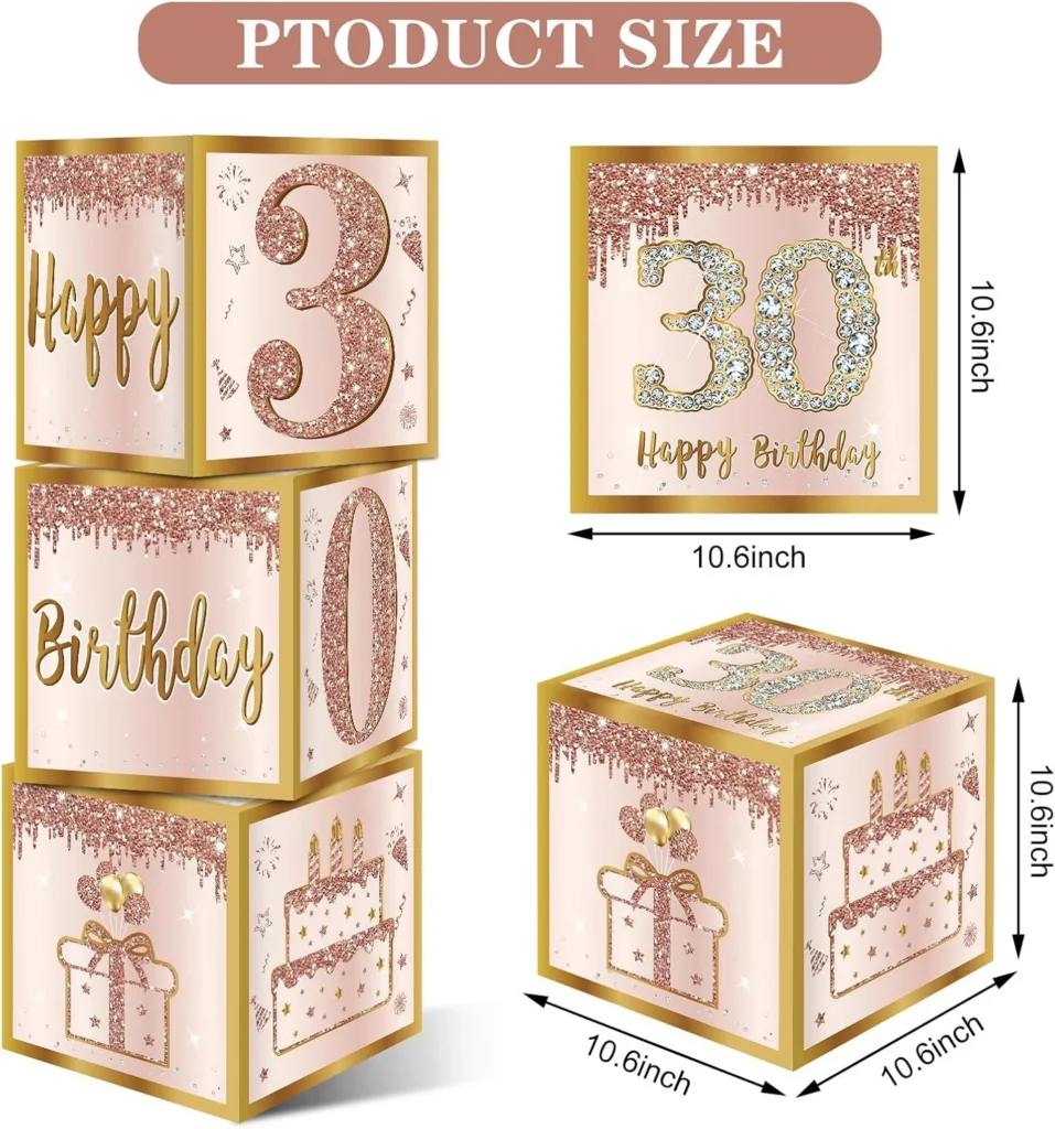 30th Birthday Decorations Women Happy 30th Birthday Banner Balloon Box Sash And Number Balloon Rose Gold 40 Birthday Party Decorations For Women 30th Birthday Decorations Women Happy 30th Birthday Banner Balloon Box Sash And Number Balloon Rose Gold 40 Birthday Party Decorations For Women