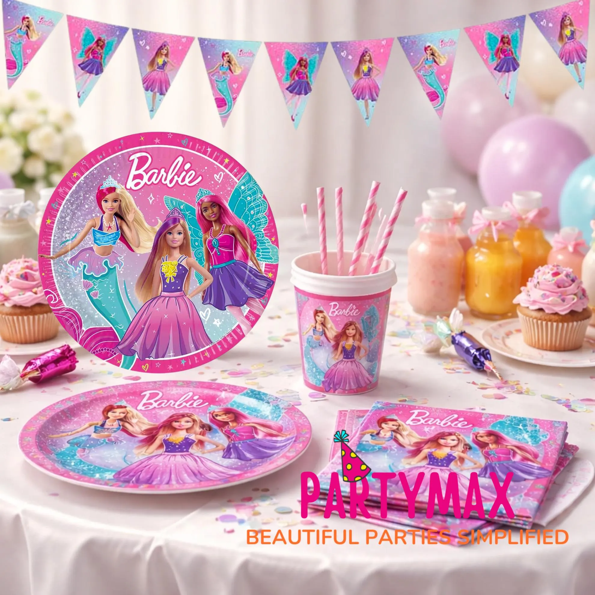 Barbie Birthday Party Supplies Plates