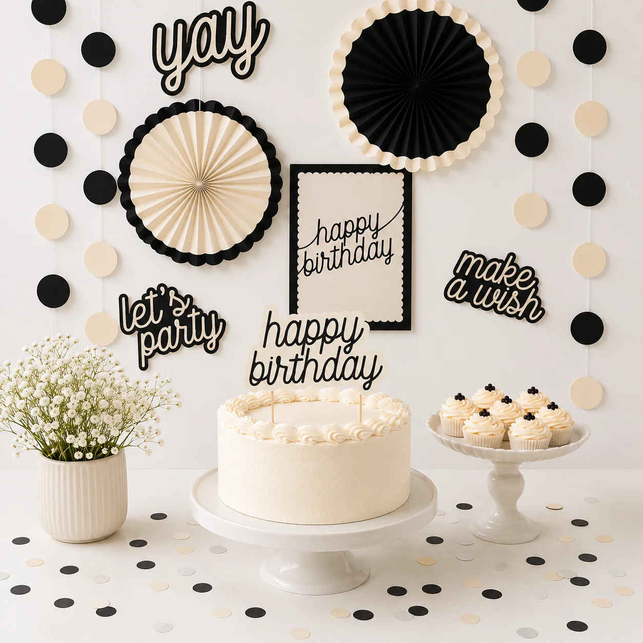 Birthday Chic Decoration Kit 12pc
