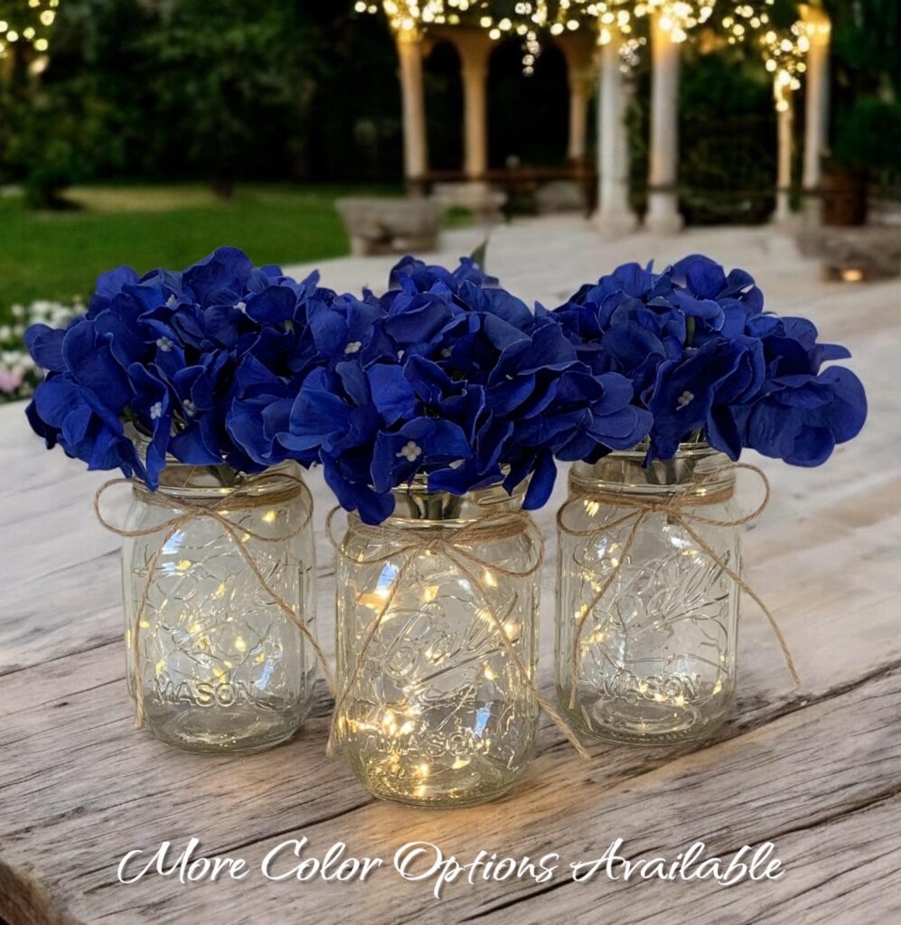 Blue Centerpieces Lighted Party Table Blue Centerpieces Lighted Party Table