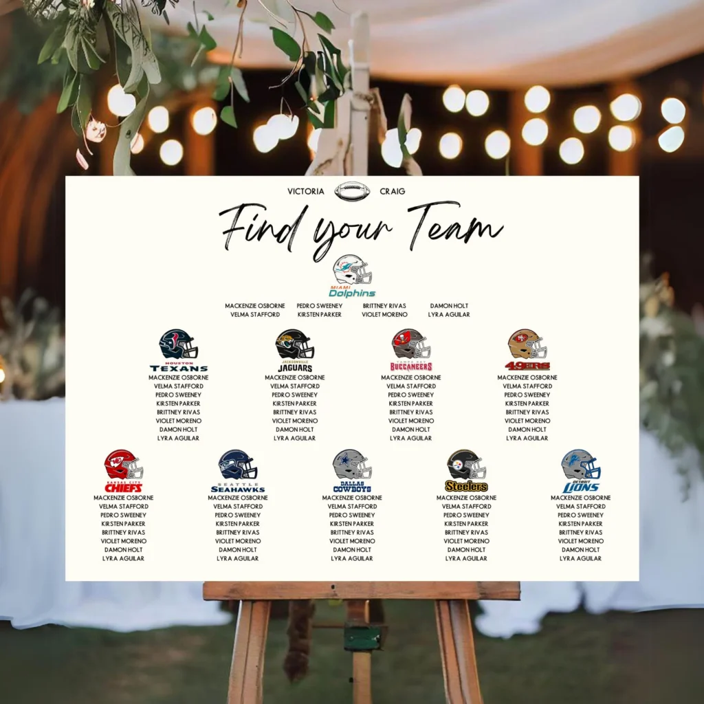 Custom Nfl American Football Wedding Custom Nfl American Football Wedding