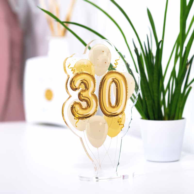 Dekoaufsteller Zahl 30 Dekoaufsteller Zahl 30