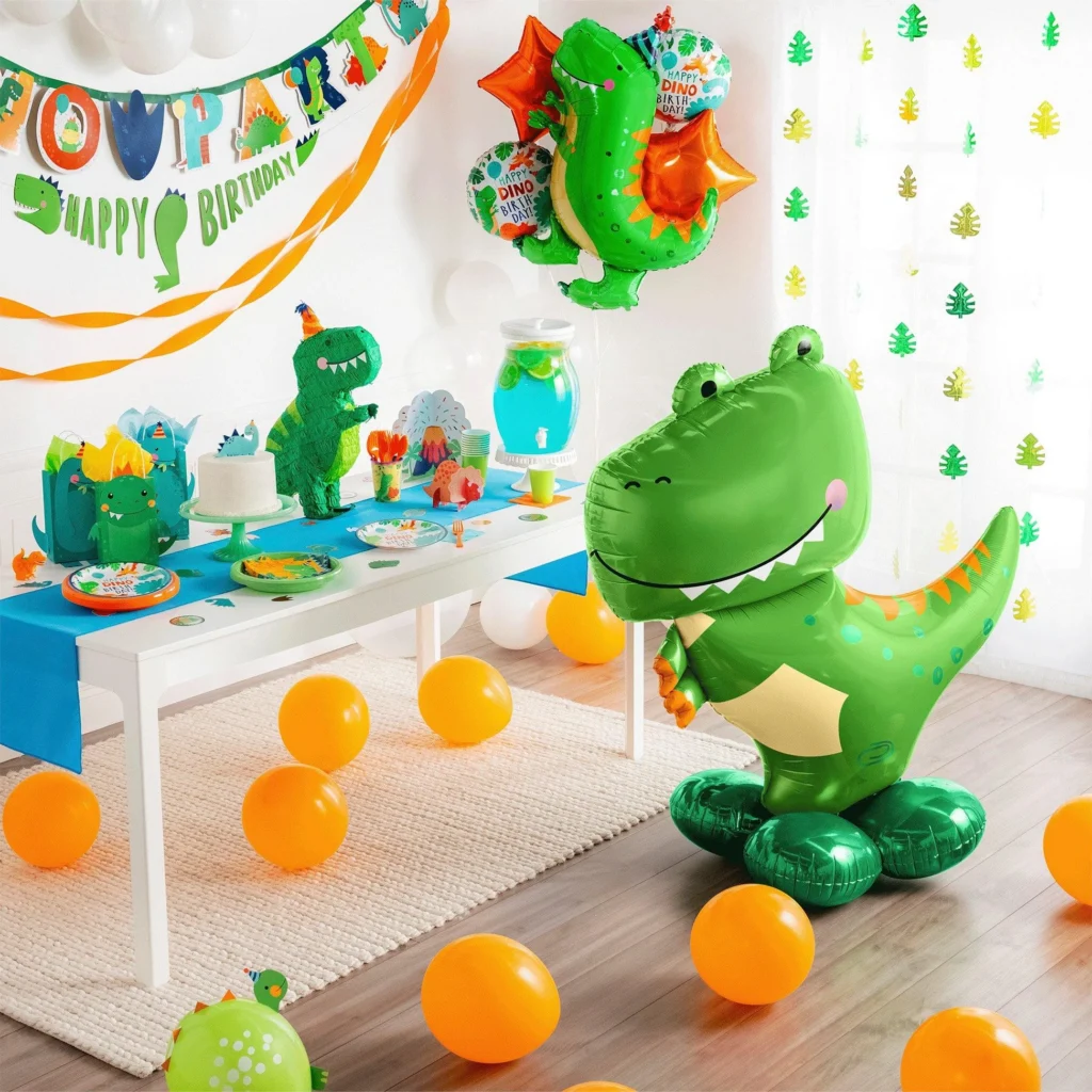 Dino Mite Birthday Balloon Bouquet 5pc Dino Mite Birthday Balloon Bouquet 5pc