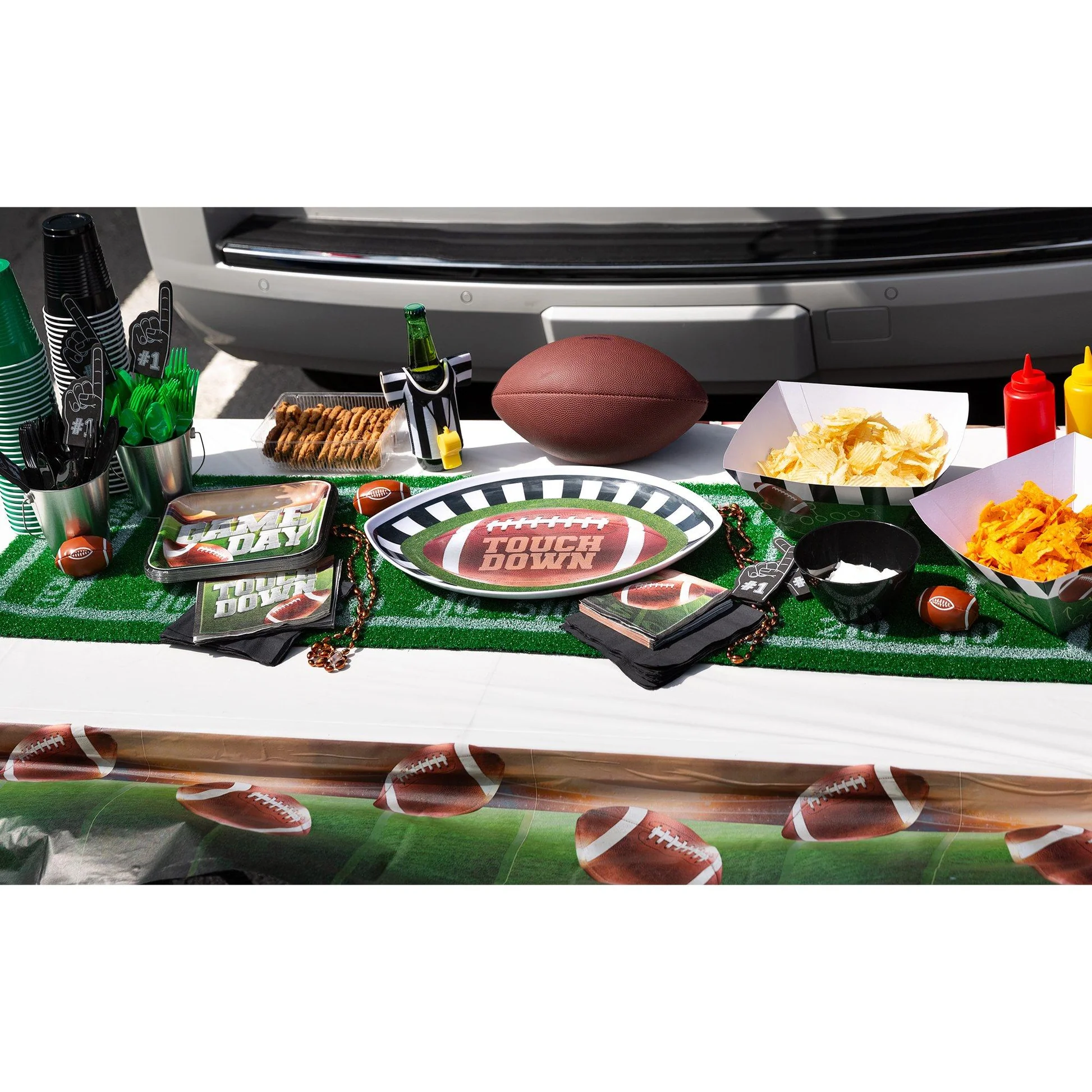Go Fight Win Football Melamine Oval Platter