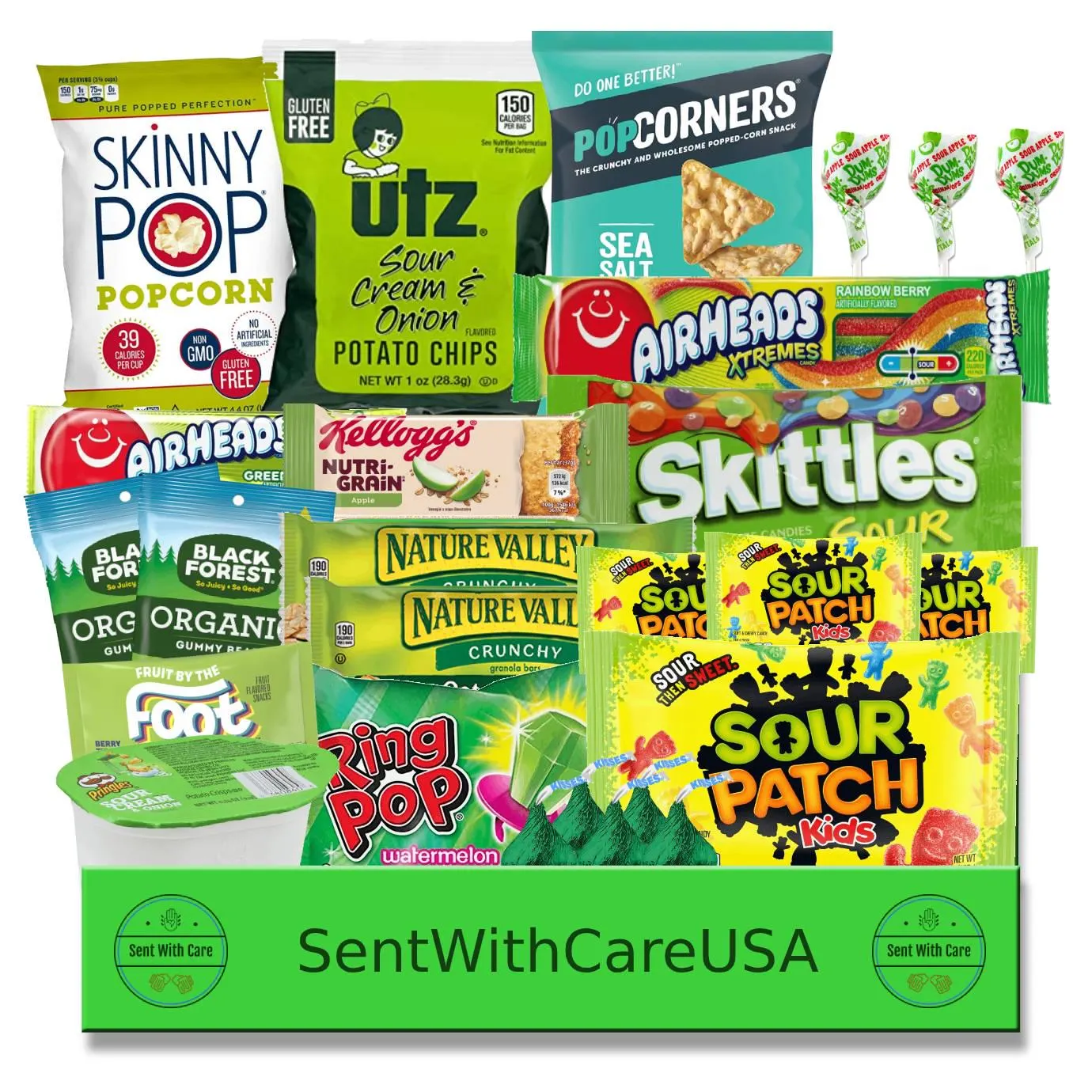 Green Snack Box Green Gift Box Green