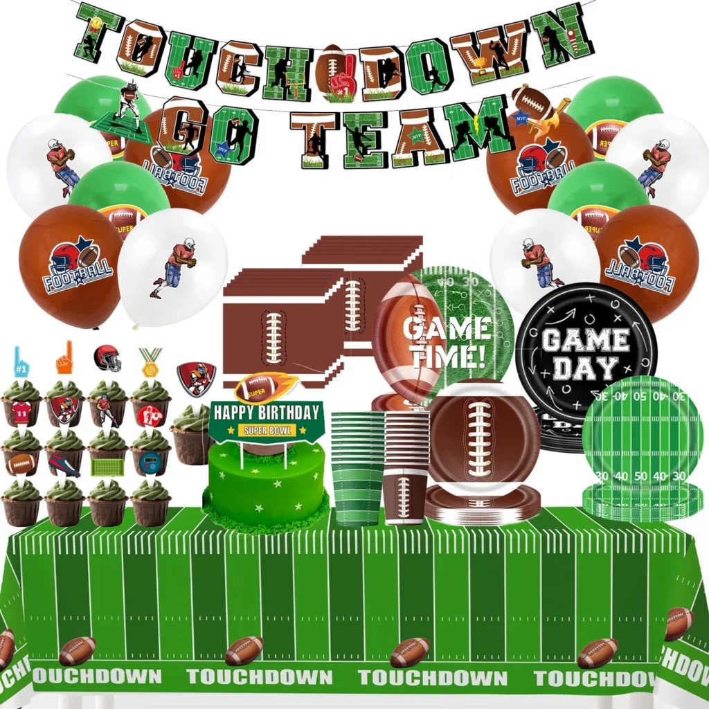 Moerstar Football Party Decorations 20 Guests Football Party Supplies Kit Plates Napkins Banner Tablecloths Superbowl Decorations Party Moerstar Football Party Decorations 20 Guests Football Party Supplies Kit Plates Napkins Banner Tablecloths Superbowl Decorations Party
