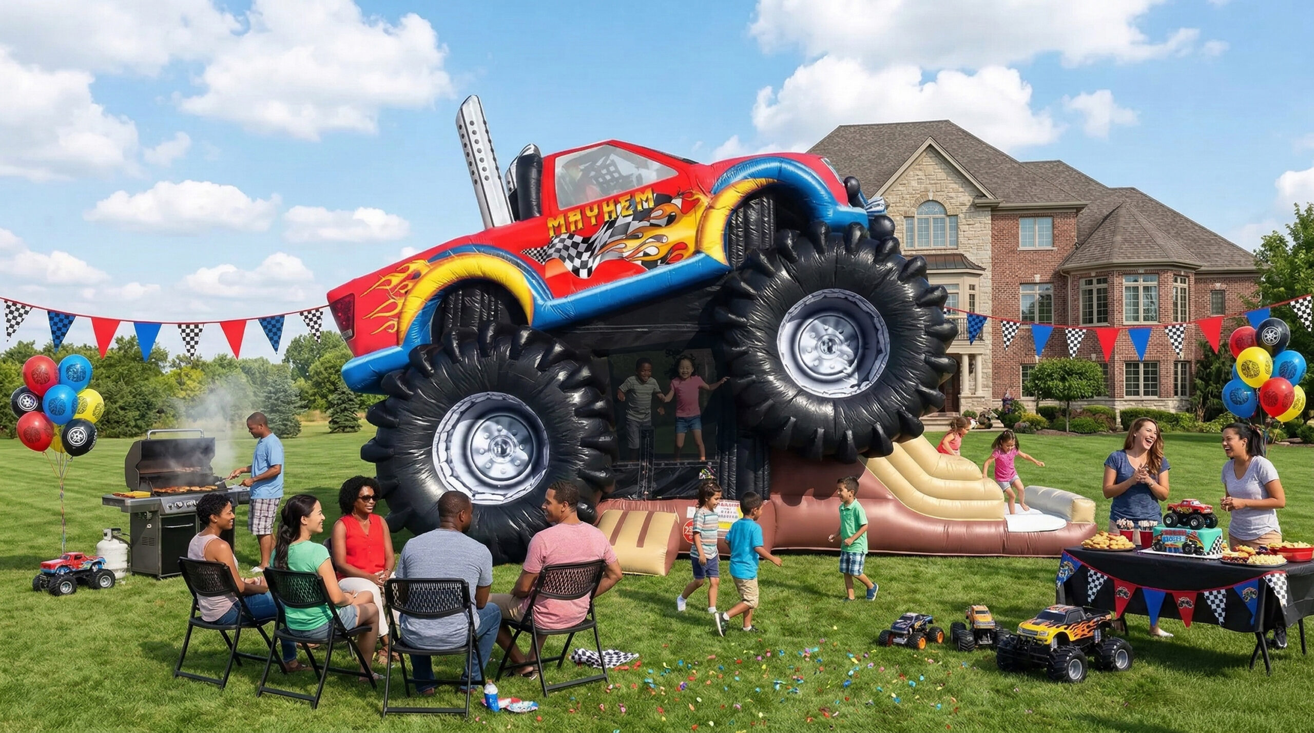 Monster Deluxe Truck Bouncer