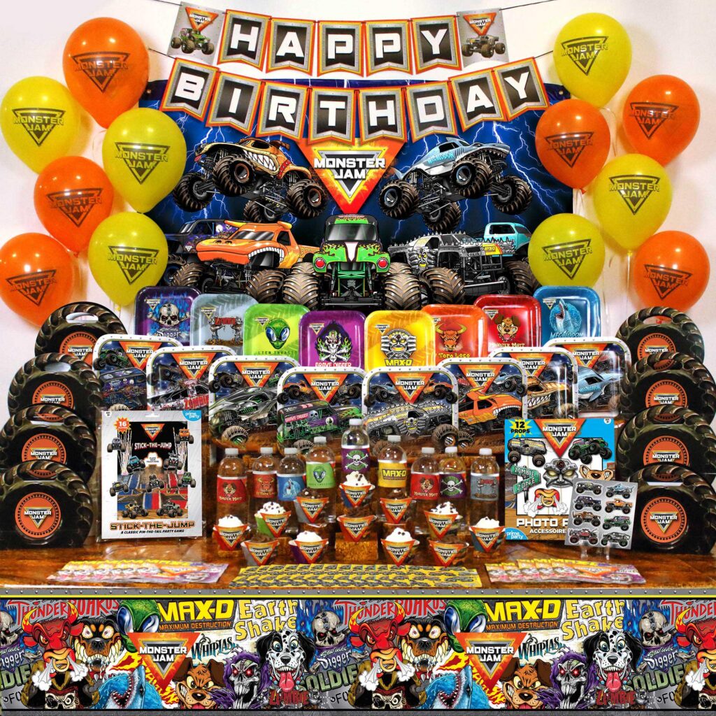 Monster Jam Party Supplies Decorations Monster Jam Party Supplies Decorations