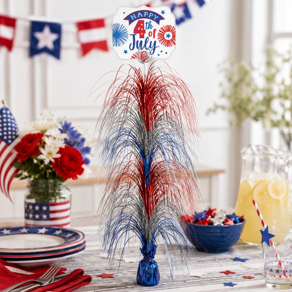 Painted Patriotic Party Kit For 8 Guests Painted Patriotic Party Kit For 8 Guests