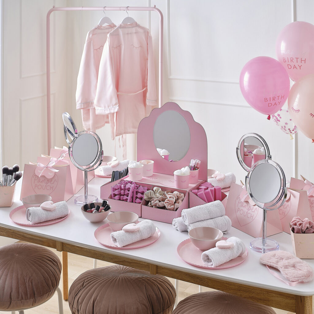 Pamper Party Station Pink Treat Stand
