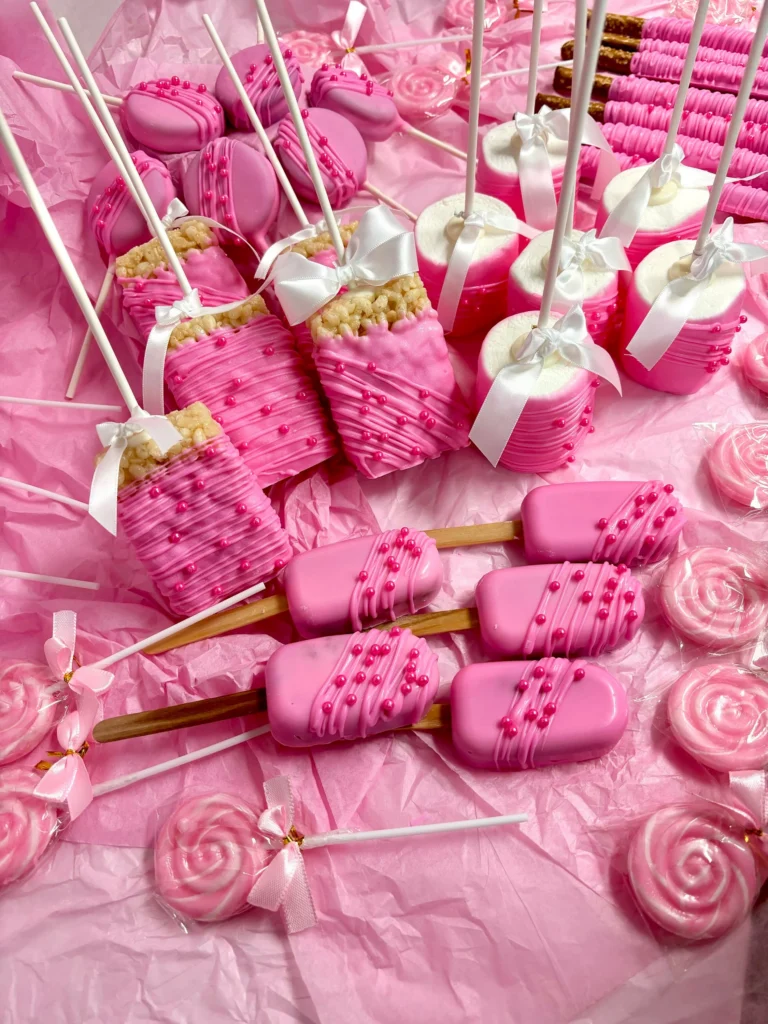 Pink Party Treats 100 Pc Chocolate