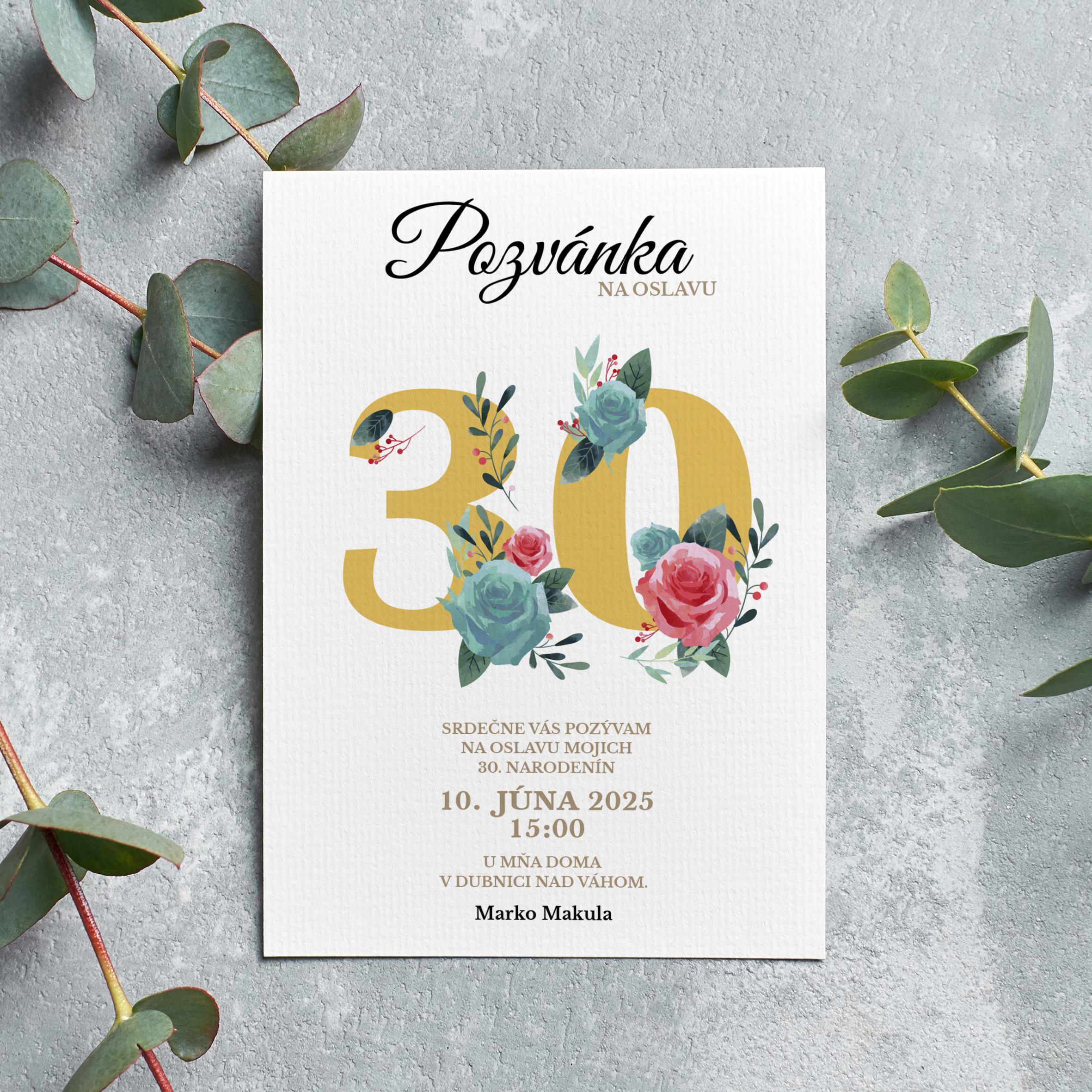 Pozvanka Na Oslavu 30 Narozenin 15