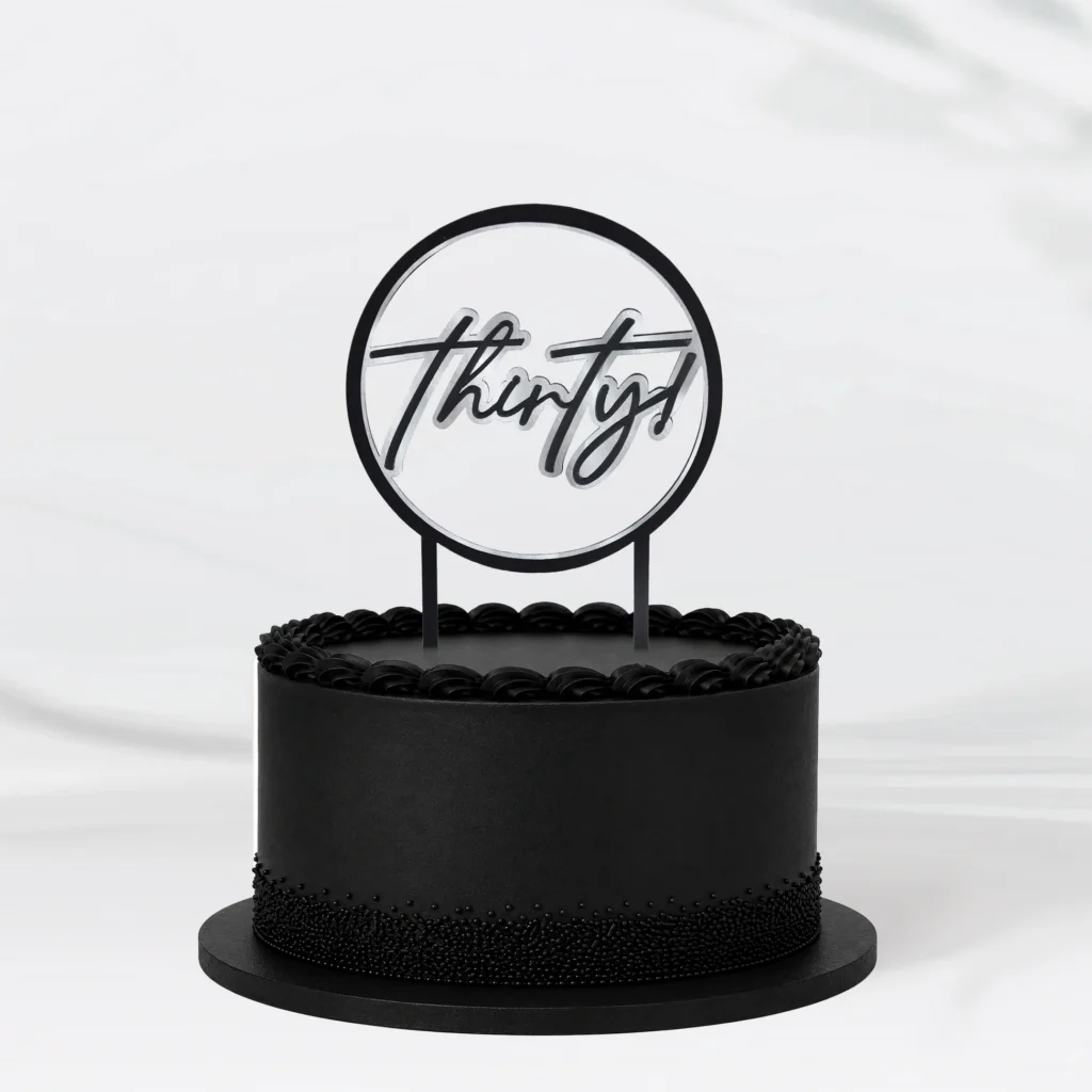 Thirty Birthday Cake Topper